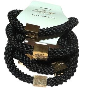 LUXY Hair Extensions: LUXY Gravity Defying Hair Ties in Black NWT